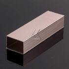 로즈 금은 알루미늄 관 단면도 합금 고성능 금이 양극 처리하는 내밀었습니다