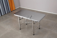 닦은 가구 알루미늄은 직사각형 접힌 알루미늄 테이블 의자들을 돋보이게 합니다